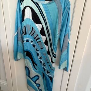 Blue Pucci Inspired Dress